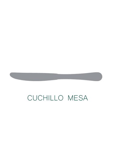 Cuchillo mesa martelé de jay